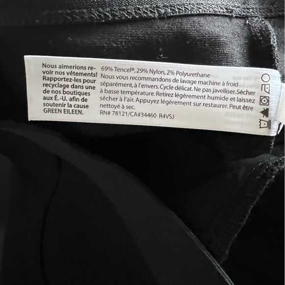 Eileen Fisher Pants Women's Medium‎ the Fisher Project Pull-On Work Black - Picture 5 of 6